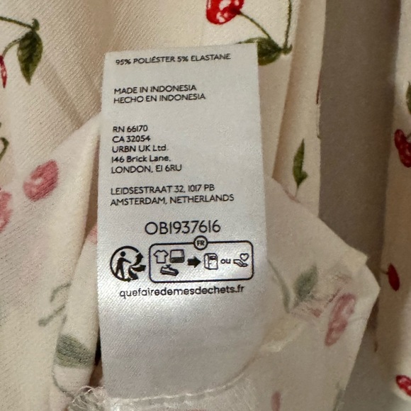 Urban outfitters White Cherry Print Mini Dress - Picture 11 of 14